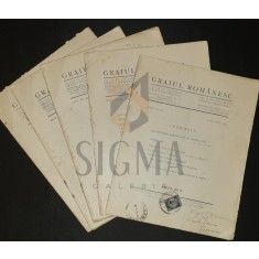 SIMION C. MANDRESCU ( Redactor ), REVISTA &quot; GRAIUL ROMANESC &quot; Organ al romanilor de peste hotare Aromani , 5 nr, 1933