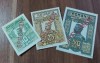 REPRODUCERI lot 3 bancnote SPECIMEN 10,25 ,50 Bani 1917, Ferdinand I al Rom&acirc;niei