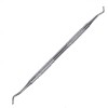 Instrument Manichiura Pedichiura Profesional, Inox, 16cm, 2 V&acirc;rfuri, Cuticule, Unghii + Pila