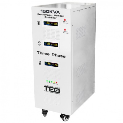 Stabilizator retea maxim 150KVA-SVC cu servomotor trifazat-trifazat TED003591 SafetyGuard Surveillance foto