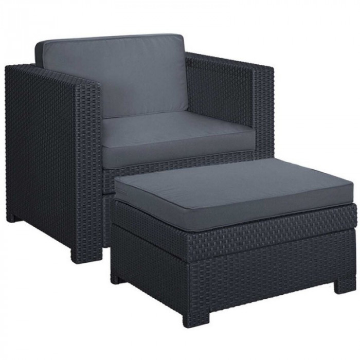 235078 KETER Set mobilier gradina graphite Provence Chillout
