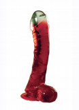 Dildo din jeleu Jolly Buttcock , 16.5 cm, Rosu