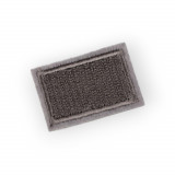 Petic textil termoadeziv pentru haine Crisalida, 2,3 x 3,3 cm, Gri inchis