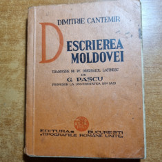 descrierea moldovei - de dimitrie cantemir - din anul 1936