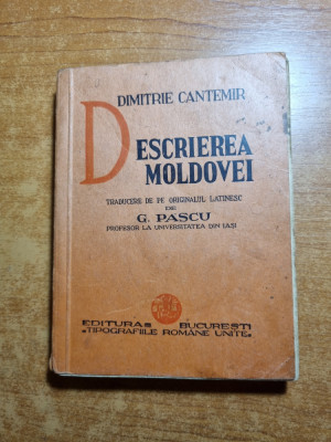 descrierea moldovei - de dimitrie cantemir - din anul 1936 foto