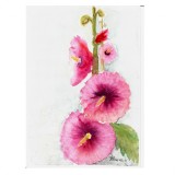 Tablou, Simple Flori, acuarela pe hartie, neinramat, 21x29 cm, Art Deco, RavariuArt