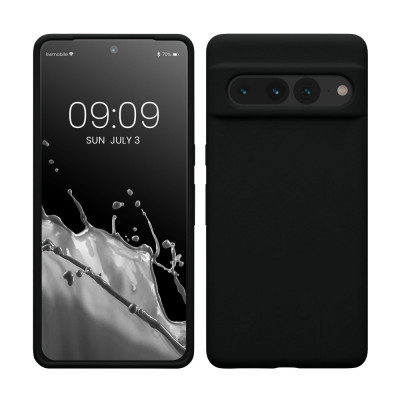 Husa kwmobile pentru Google Pixel 7 Pro, Silicon, Negru, 59452.01 foto