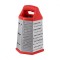 Razatoare Vanora, 14 x 12 x 23 cm, 6 laturi, inox, maner plastic, baza silicon, Rosu/Argintiu