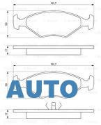 Set placute frana fata Volkswagen Sharan (1995-2010)[7M8,7M9,7M6] foto