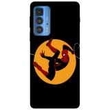 Husa compatibila cu Motorola Edge 20 Lite model Spiderman Swing, Silicon, TPU, Viceversa, Transparent, Carcasa