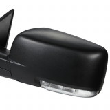 Oglinda usa exterioara DODGE RAM (DS/DJ), 2010-2012, SRL, partea stanga, reglare electrica; carcasa neagra; incalzit; geam cromat; 10 gauri / 2 pini+