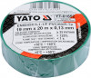 Banda electroizolanta PVC 19 mm x 20 m x 0.13 mm verde YATO