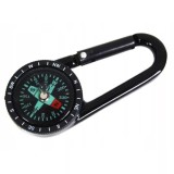 Cumpara ieftin Busola metalica de buzunar tip breloc, 6.6 x 3 x 1.1 cm, negru, Oem