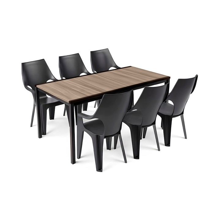 Parker Large 6+1 kerti b&uacute;tor garnit&uacute;ra szett kőris-grafit