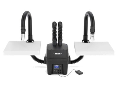 JBC TOOLS Sistem lipire cu control temperatură și absorbant fum 2 stații foto
