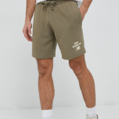 New Balance pantaloni scurti barbati, culoarea verde