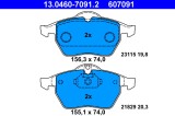 ATE 13.0460-7091.2 set placute frana,frana disc