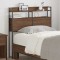 vidaXL Tăblie cap cu raft cu headboard Stejar brun 90 cm Lemn compozit 859679
