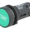 Comutator Apăsare 22mm 1NO Verde