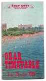 Orar TAROM (pliant, broșură) - valabil pentru 1 aprilie 1979 - 31 octombrie 1979 (&icirc;n limba rom&acirc;nă și engleză)
