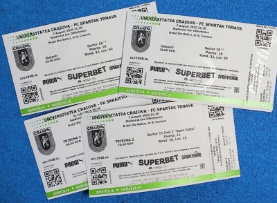 Bilet meci fotbal UNIVERSITATEA CRAIOVA - FC SPARTAK TRNAVA (07.08.2025) foto