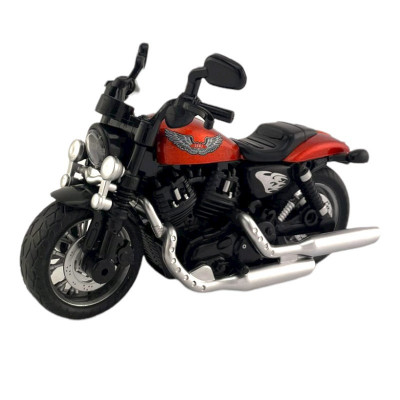 Macheta motocicleta, 1:12, mecanism inertial, efecte sonore, far LED, 14x7.5x10 cm foto