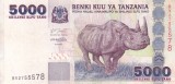 Tanzania 5000 Shillings 2003, Bancnota Straina, Africa, VF+++