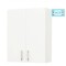 Dulap baie suspendat Roma, front MDF, 2 usi, polita, 60 x 68 cm, alb
