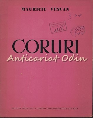 Coruri. Partituri - Mauriciu Vescan foto