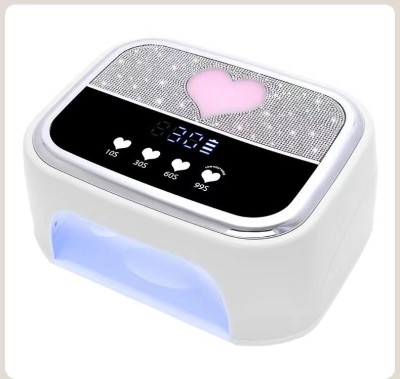 Lampă pentru unghii Led/uv 168W cu display și cristale, H6 foto