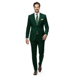 Costum barbati slim verde CTSL23