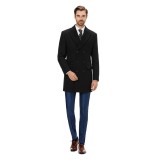 Palton barbati smart casual negru B167