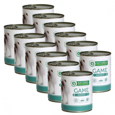 Natures Protection dog adult game 12 x 800 g foto