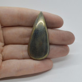 Cabochon pirita 46x21x5mm c75