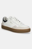 Pepe Jeans sneakers din piele CAMDEN COLLAR M barbati, culoarea bej, PMS00046
