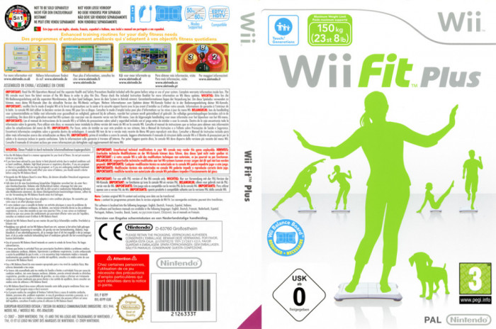 Wii Fit plus Nintendo aproape nou joc pentru Wii, Wii mini,Wii U