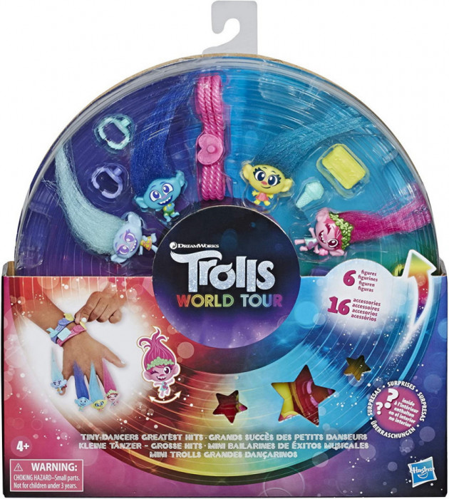 Trolls set 6 figurine micii dansatori