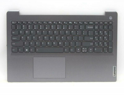 Carcasa cu tastatura palmrest Laptop, Lenovo, IdeaPad 3-15ITL6 Type 82H8, 5CB1B69154, AP21P000630, iluminata, artic grey foto