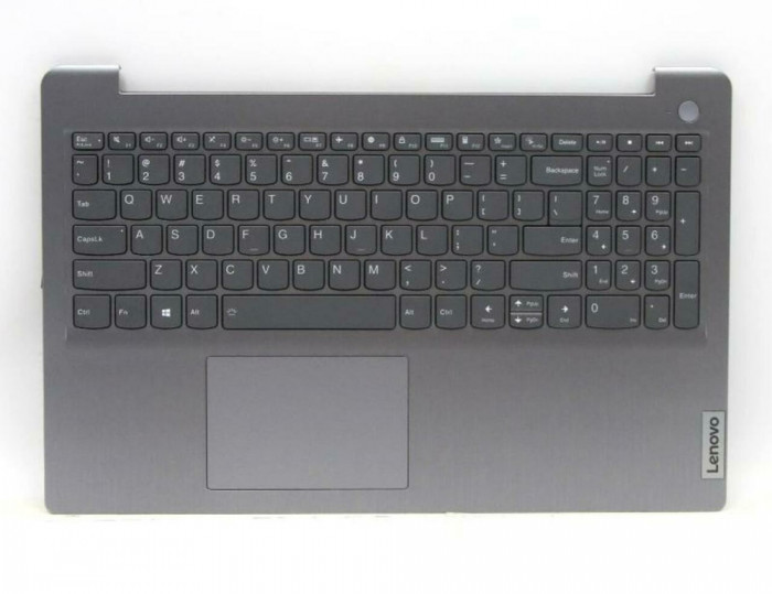 Carcasa cu tastatura palmrest Laptop, Lenovo, IdeaPad 3-15ITL6 Type 82H8, 5CB1B69154, AP21P000630, iluminata, artic grey