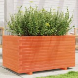 vidaXL Jardinieră grădină, maro ceruit, 90x60x49,5 cm, lemn masiv pin