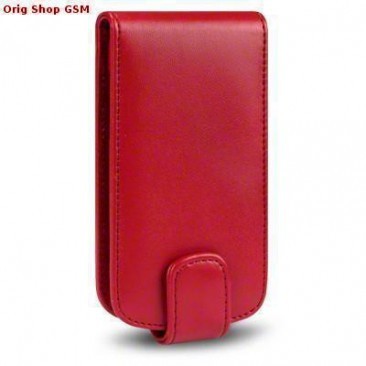 HUSA FLIP PIELE ECO FORCELL LG P920 OPTIMUS 3D ROSU foto