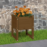 Gossi jardiniera, maro miere, 40x40x52,5 cm, lemn masiv de pin