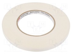 Bandă electroizolantă 3M albă 9mm x 55m, 0,177mm, 3kV
