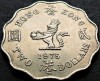 Moneda 2 DOLARI - HONG KONG, anul 1975 * cod 4398 A, Asia