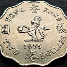 Moneda 2 DOLARI - HONG KONG, anul 1975 * cod 4398 A