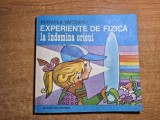 experiente de fizica la indemana orcui - din anul 1980