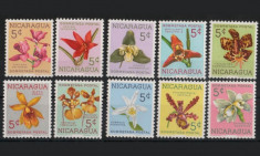 Nocaragua 1962 flori mnh foto