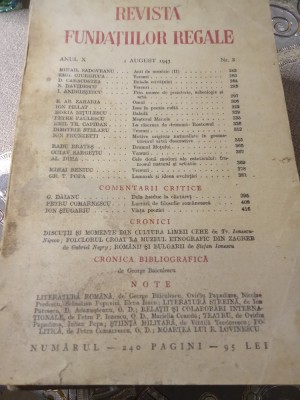 CI. Revista Fundațiilor Regale august 1943 foto