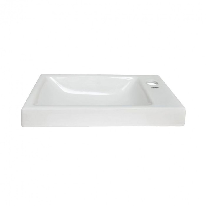 RIMINI-P Lavoar design ceramic Rimini, instalare pe dreapta 43x23 cm