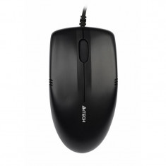 Mouse A4Tech OP-530NU, Wired, USB, 2 Butoane, Scroll, 1000 DPi, Negru foto